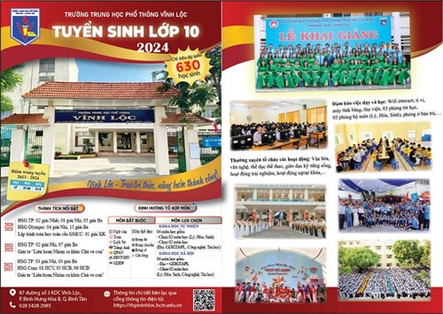 Tuyển sinh lớp 10 Năm học 2024 - 2025