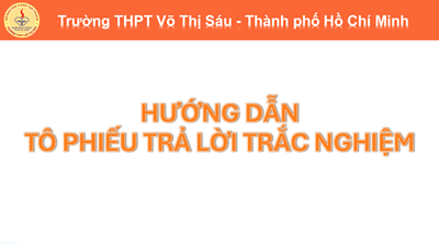 Hướng dẫn điền và tô phiếu trả trắc nghiệm mẫu mới năm học 2024-2025