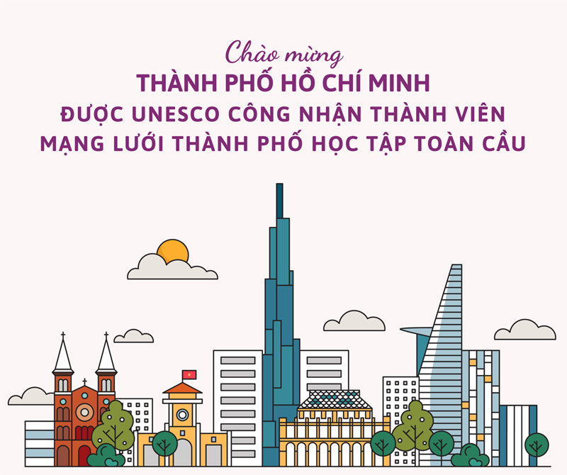 Chào mừng Thành Phố Hồ Chí Minh được UNESCO công nhận thành viên mạng lưới thành phố học tập toàn cầu