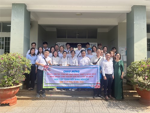Tham quan học tập tại Trường nuôi dạy trẻ khiếm thị Hữu Nghị tỉnh Bà rịa - Vũng Tàu.