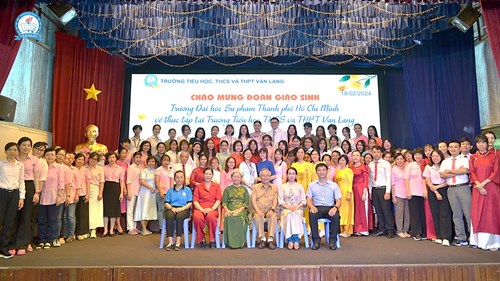 [Trường phổ thông Văn Lang] Chào đón đoàn giáo sinh đến từ trường Đại học Sư phạm Thành phố Hồ Chí Minh, năm học 2023-2024