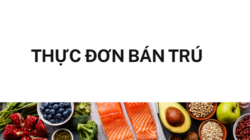 Thực đơn bán trú tuần 10/02/2025 đến 14/02/2025