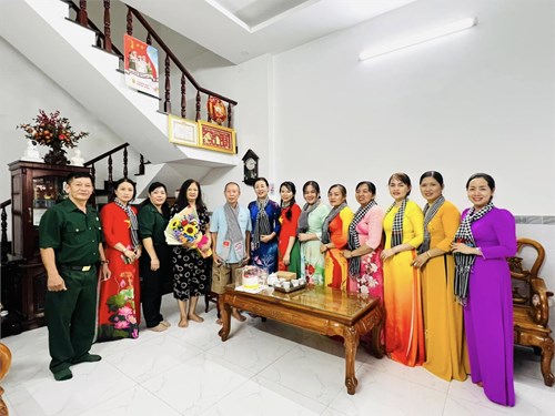 Thăm và tri ân các chiến sĩ tham gia chiến dịch hồ chí minh lịch sử tại địa bàn trường trú đóng