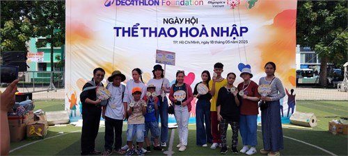 Học sinh Trường Giáo dục chuyên biệt Niềm Tin quận Phú Nhuận tham gia ngày hội Thể thao Hòa nhập năm 2025.