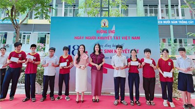Trung tâm HTPT GDHN Bình Chánh tổ chức Ngày Người khuyết tật Việt Nam (18.4)