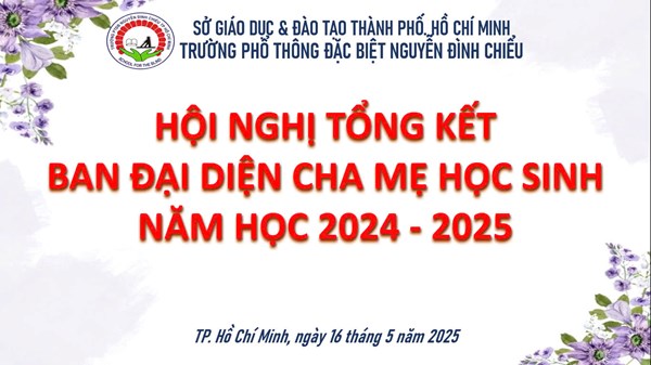 Hội nghị tổng kết Ban đại diện CMHS năm học 2024 - 2025