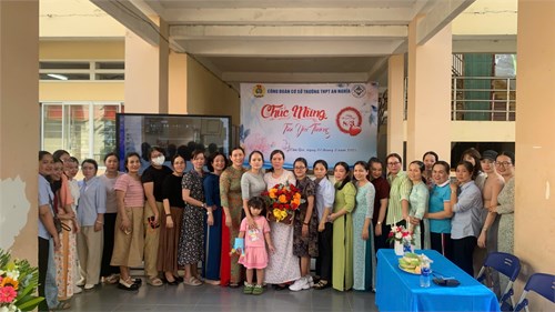 Công đoàn cơ sở trường THPT AN NGHĨA tổ chức kỉ niệm 08/03.