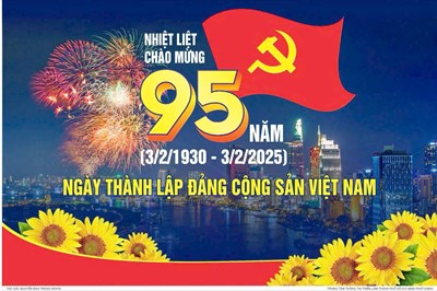 Chào mừng 95 năm ngày thành lập Đảng Cộng Sản Việt Nam
