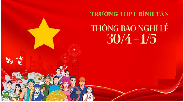 Thông báo nghỉ Lễ 30/4 -1/5