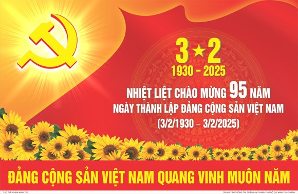 Nhiệt liệt chào mừng 95 năm ngày thành lập Đảng cộng sản Việt Nam
