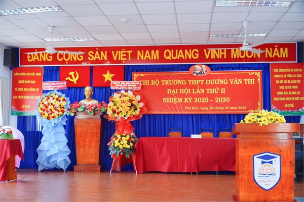 Đại hội chi bộ trường thpt dương văn thì lần thứ ii nhiệm kì 2025 - 2030 thành công tốt đẹp!