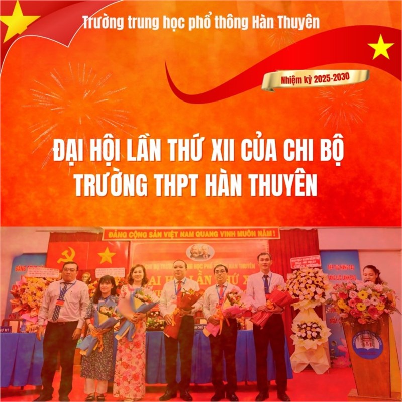 Đại hội Chi bộ Trường THPT Hàn Thuyên lần thứ XII nhiệm kì 2025-2030