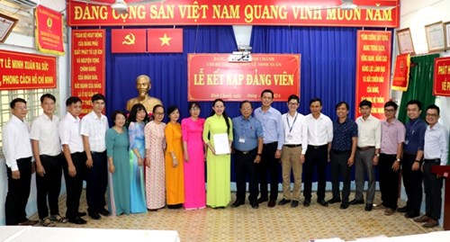 Lễ kết nạp đảng viên mới tháng 12 năm 2024