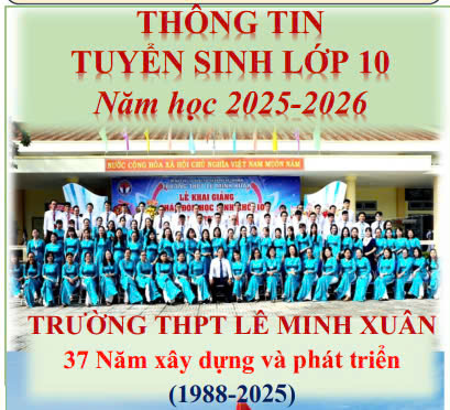 Thông tin tuyển sinh năm học 2025 - 2026