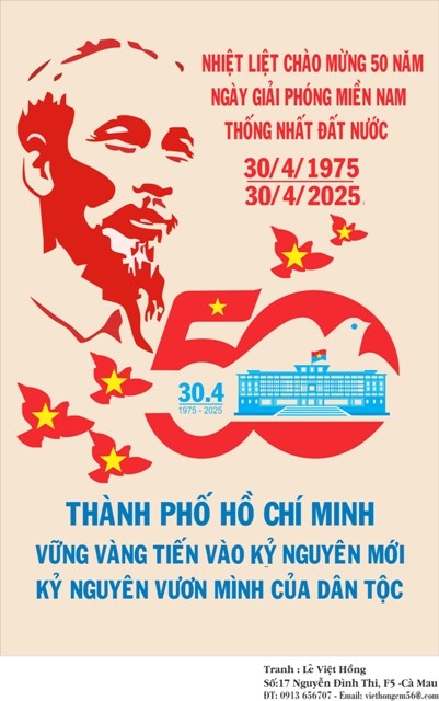 Nhiệt liệt chào mừng 50 năm ngày giải phóng miền nam thống nhất đất nước 30/4/1975 - 30/4/2025