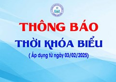 Thời khóa biểu