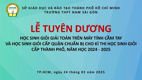 Lễ tuyên dương học sinh giỏi năm học 2024 - 2025