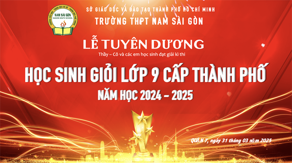 Lễ tuyên dương thầy cô giáo viên và học sinh đạt giải Kỳ thi HSG lớp 9 cấp thành phố năm học 2024 - 2025