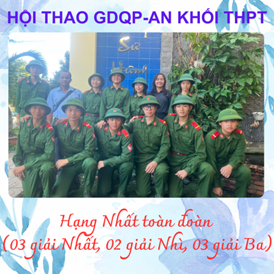 🇻🇳🇻🇳🇻🇳 Kết quả Hội thao GDQP-AN khối THPT cấp thành phố năm 2024