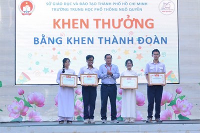 Trường thpt ngô quyền tổ chức chương trình chào mừng kỷ niệm 135 năm ngày sinh chủ tịch hồ chí minh (19/5/1890 - 19/5/2025)