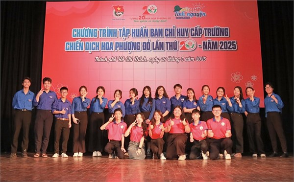 Đoàn trường thpt ngô quyền tham gia chương trình tập huấn ban chỉ huy cấp trường chiến dịch hoa phượng đỏ lần thứ 20 - năm 2025