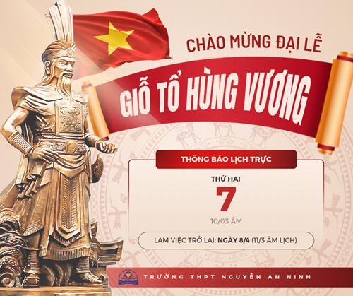 Lịch Trực Giỗ Tổ Hùng Vương. Ngày 07/04/2025 (Tức ,10/03 Âm lịch)