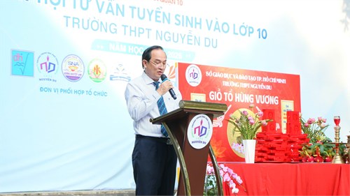 Trường thpt nguyễn du trang trọng tổ chức lễ giỗ  quốc tổ hùng vương năm 2025