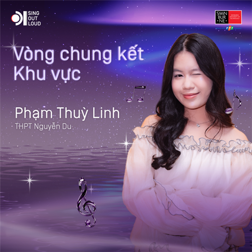 Phạm thùy linh - học sinh thpt nguyễn du  xuất sắc lọt vào chung kết khu vực miền nam cuộc thi sing out loud 2025 🎶