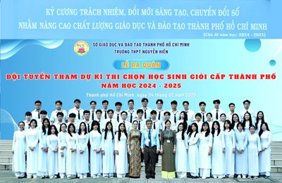 Ấn tượng với những thành tích nổi bật của học sinh Giỏi cấp Thành phố Trường THPT Nguyễn Hiền năm học 2024 - 2025