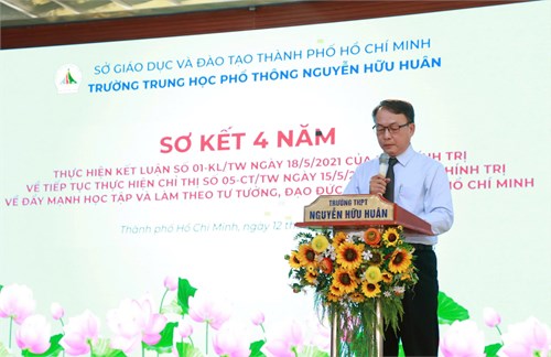 Sơ kết 4 năm thực hiện kết luận 01-KL/TW của Bộ chính trị về tiếp tục thực hiện chỉ thị số 05-CT/TW về đầy mạnh học tập và làm theo tư tưởng, đạo đức, phong cách Hồ Chí Minh - Lễ vinh danh giáo viên và học sinh