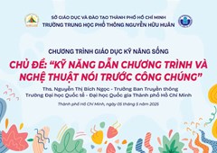 Chương trình Giáo dục kỹ năng sống - Chủ đề  Kỹ năng dẫn chương trình và nghệ thuật nói trước công chúng 