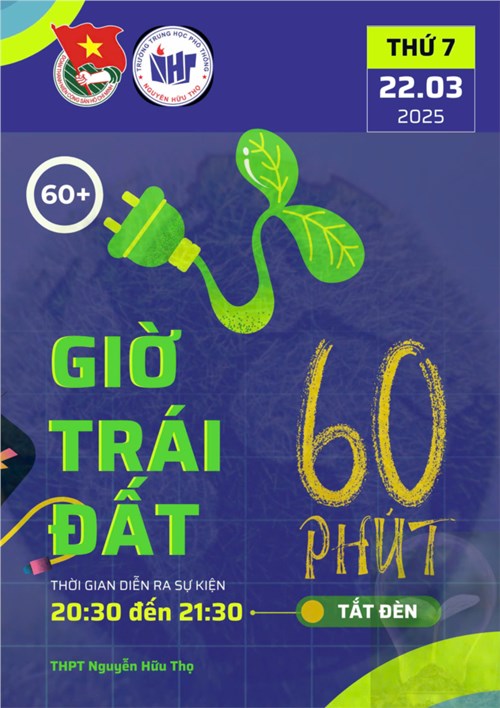 Đoàn trường hưởng ứng chiến dịch giờ trái đất năm 2025