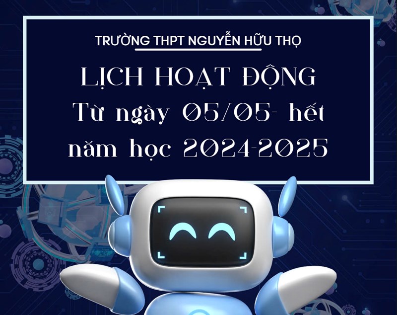 Lich hoat dong giao duc từ 05/5/2025 đến kết thúc năm học