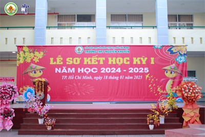 Lễ Sơ kết học kỳ 1, năm học 2024 - 2025.