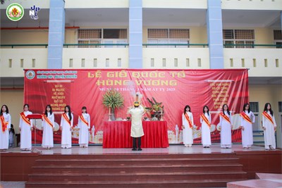 Lễ giỗ quốc tổ hùng vương tại trường thpt nguyễn khuyến