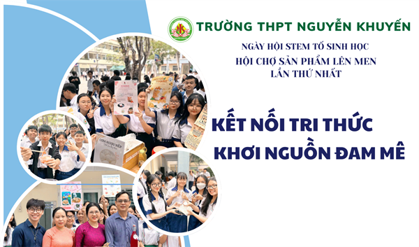 Ngày hội STEM Tổ Sinh học – Trường THPT Nguyễn Khuyến lần thứ nhất –  Hội chợ sản phẩm lên men 