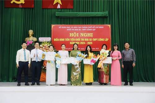 Trân trọng chúc mừng quý Thầy, Cô trường THPT Nguyễn Thị Diệu đã được tuyên dương khen thưởng trong Hội nghị điển hình tiên tiến khối thi đua 02 – Trung học phổ thông công lập năm học 2024-2025