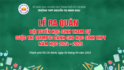 Lễ ra quân Đội tuyển học sinh tham dự cuộc thi Olympic dành cho học sinh THPT năm học 2024 – 2025