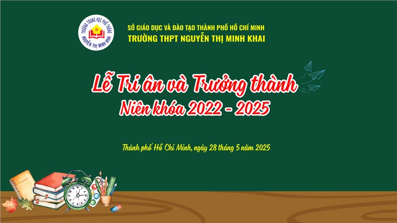 Lễ tri ân và trưởng thành cho học sinh khối 12 niên khóa 2022 – 2025