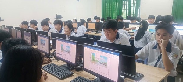 Một số hình ảnh của Hoạt động dạy Tin học VP Quốc tế MOS năm học 2024-2025