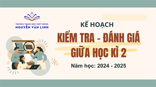 Kế hoạch tổ chức kiểm tra - đánh giá học sinh giữa học kì 2 - Năm học 2024 - 2025
