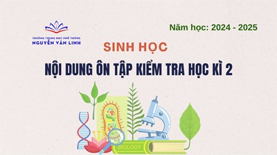 Sinh học: Nội dung ôn tập - kiểm tra cuối HK2 - Năm học: 2024 - 2025