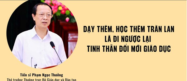 Bài tuyên truyền: Dạy thêm, học thêm tràn lan là đi ngược lại tinh thần đổi mới giáo dục