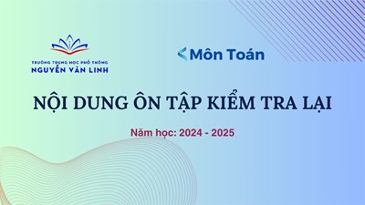 Toán: Nội dung ôn tập kiểm tra lại năm học 2024 - 2025