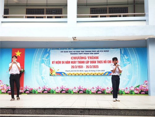 Trường THPT Phạm Văn Sáng long trọng tổ chức Lễ kỷ niệm 94 năm Ngày thành lập Đoàn TNCS Hồ Chí Minh TP.HCM