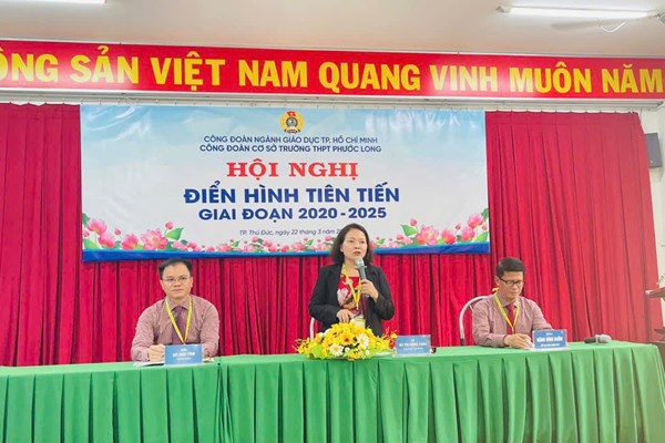 Hội nghị điển hình tiên tiến giai đoạn 2020 - 2025 _ Trường THPT Phước Long