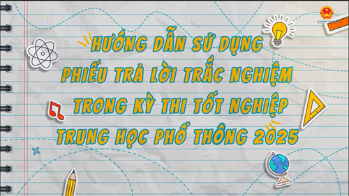 Hướng dẫn sử dụng phiếu Trả lời trắc nghiệm