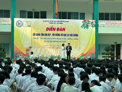 Diễn đàn  Xây dựng tình bạn đẹp - nói không với bạo lực học đường  năm học 2024 - 2025