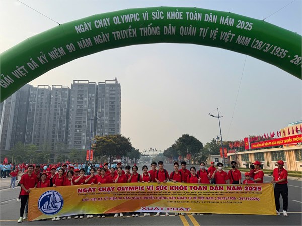 Tham gia Ngày Chạy Olympic vì sức khỏe toàn dân năm 2025.
