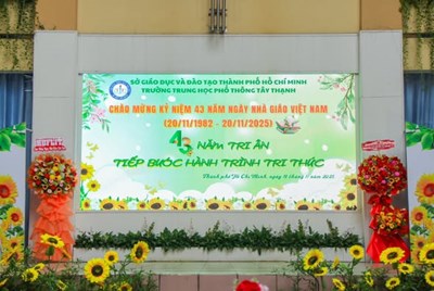 Trường THPT Tây Thạnh long trọng tổ chức lễ kỷ niệm 43 năm ngày Nhà giáo Việt Nam 20/11/1982-20/11/2025
